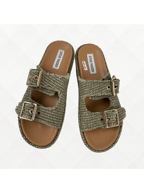 Steve Madden Karrigan Slides • 8.5 • Green • NWOT • WSH-100023